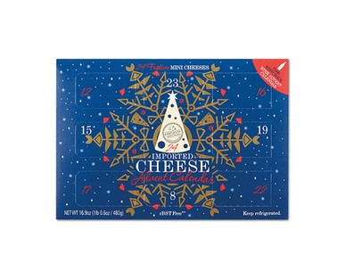 cheese calendar at Aldi
