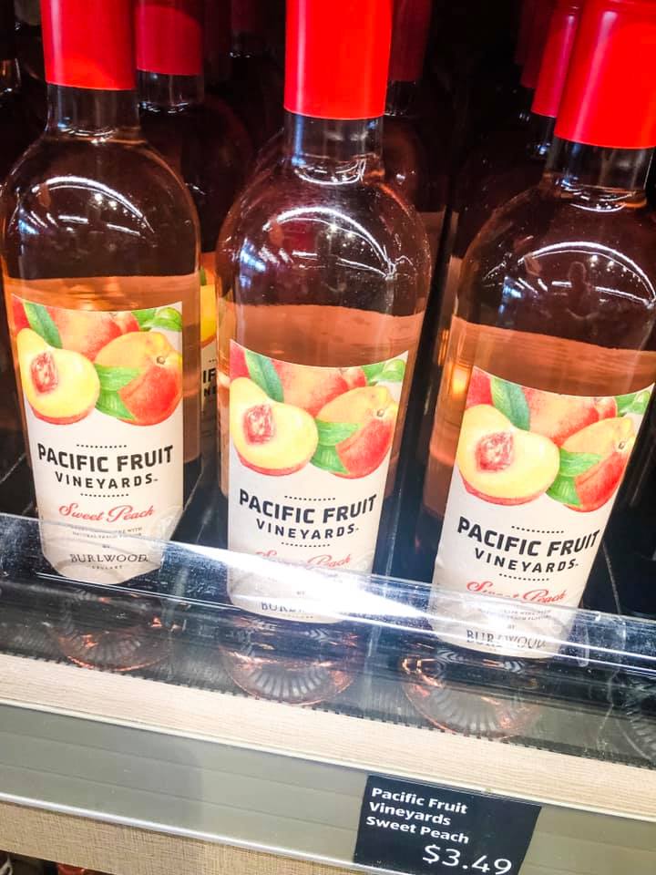 Aldi peach wine