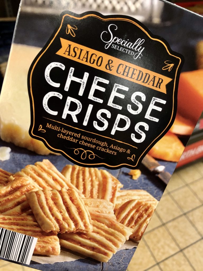 Sourdough cheese crisps at Aldi