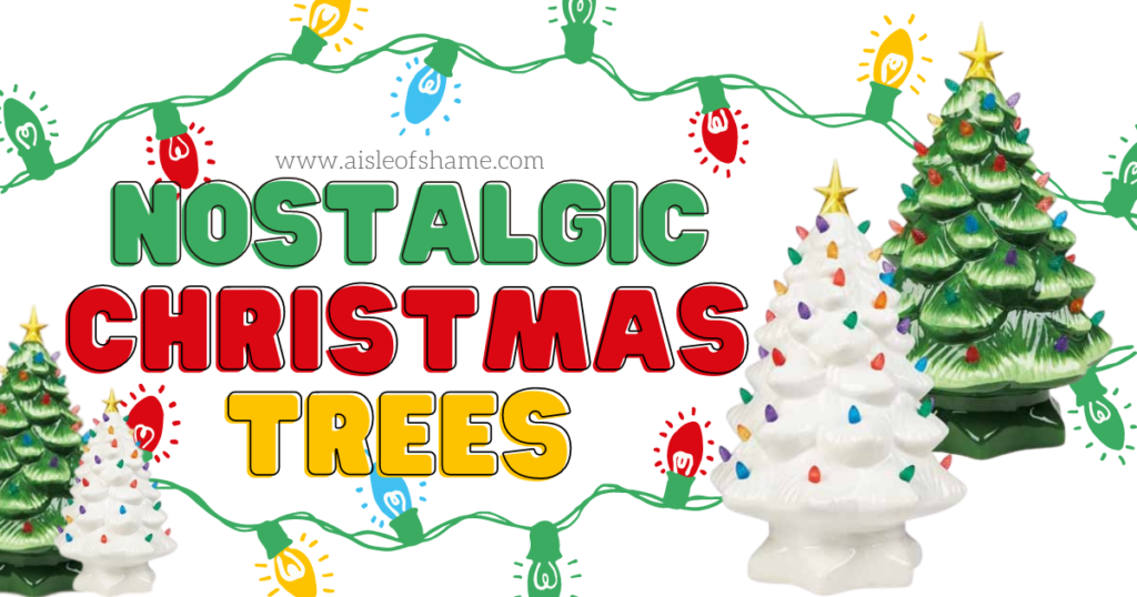 aldi ceramic christmas trees
