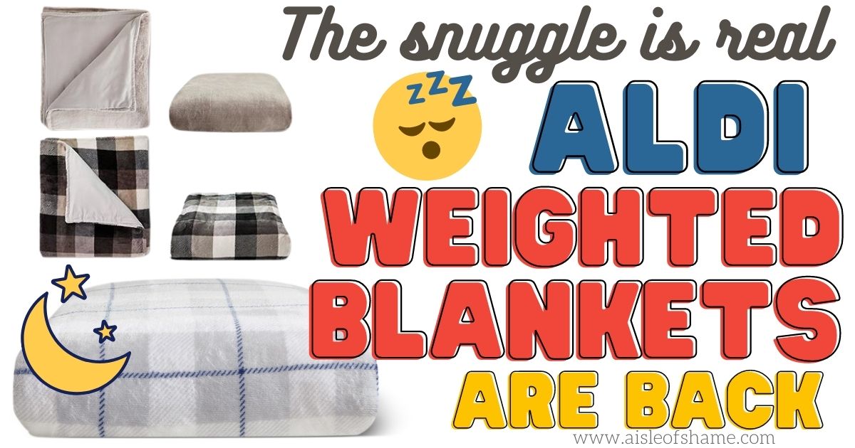 weighted blankets are back at aldi