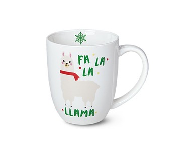 Aldi christmas llama mug
