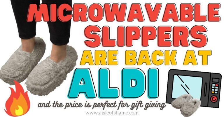 Microwaveable Slippers are Back at Aldi