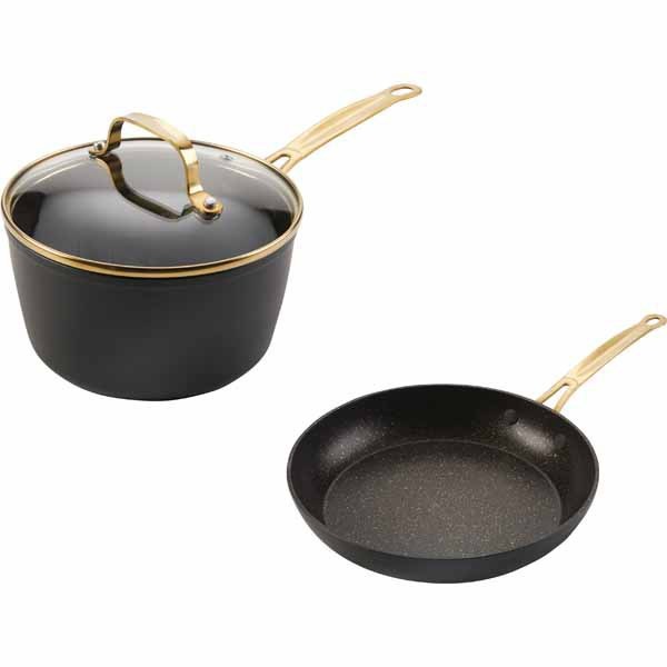black and gold nonstick pans