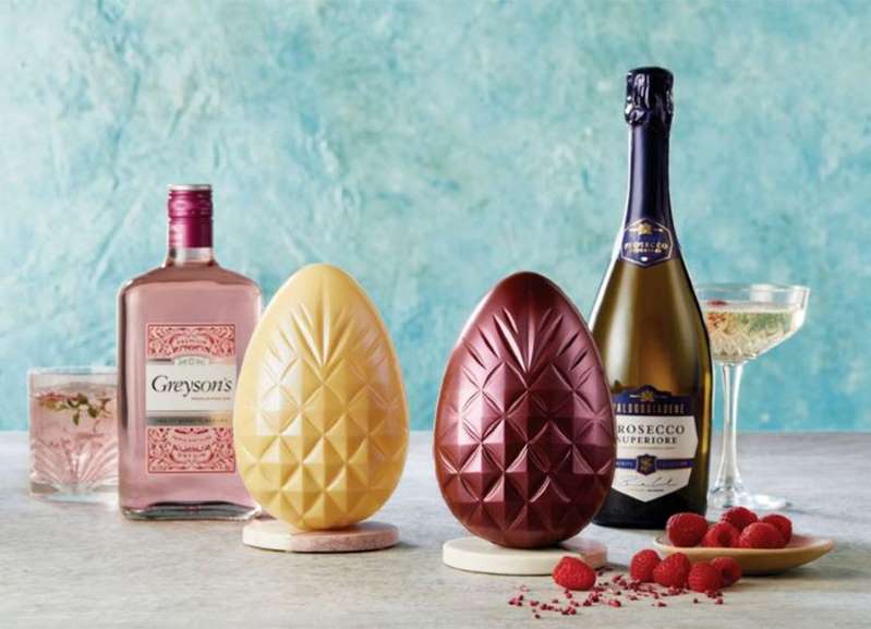 Aldi Boozy Easter Eggs are infused with gin and prosecco.