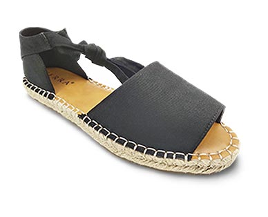 Aldi black ankle wrap sandals