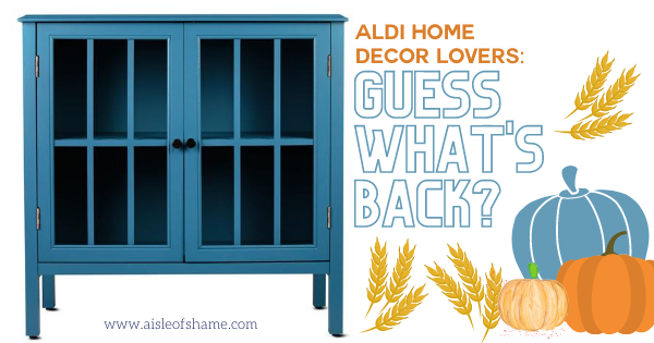 Aldi teal cabinet