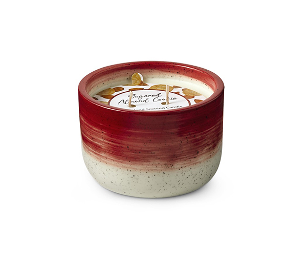 Huntington Home Painted Ceramic Candle sugared almond cookie