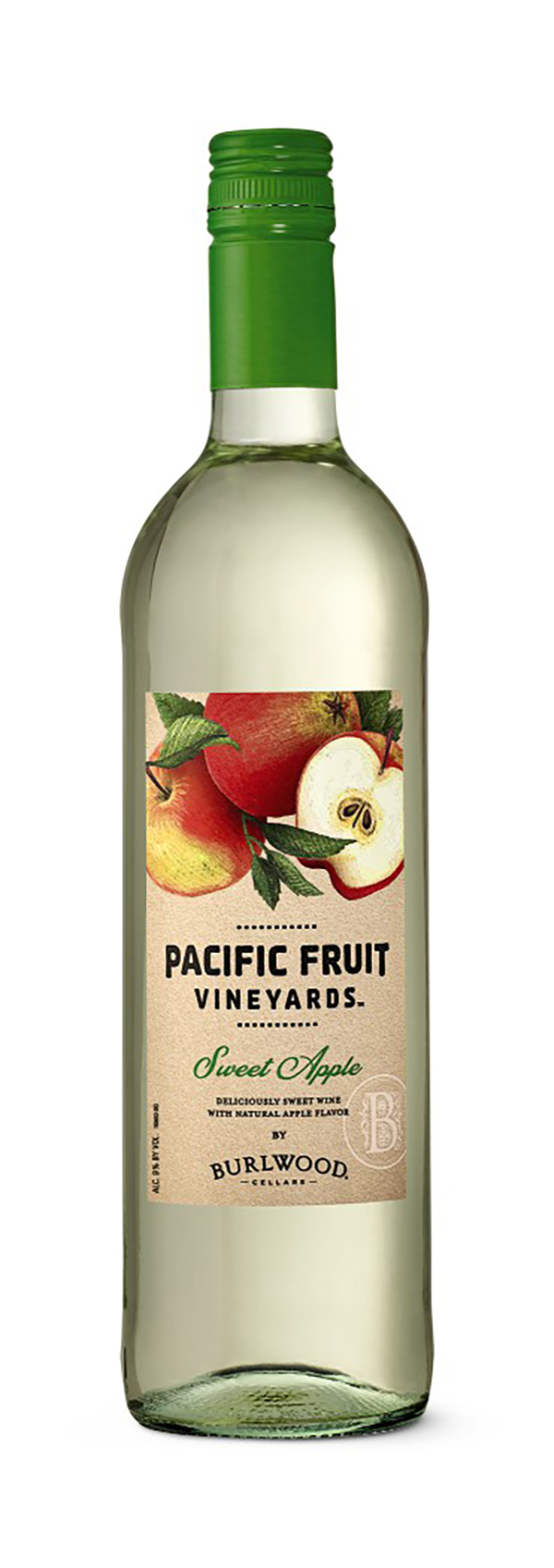 Assembly line Bottle Shot Burlwood, Pacific Fruit Vineyards, Sweet Apple, 750ml