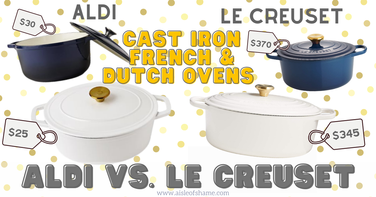 aldi le creuset dupes french and duch ovens