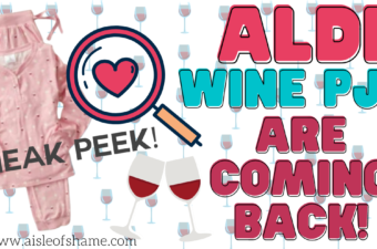 pink aldi wine pjs 2022