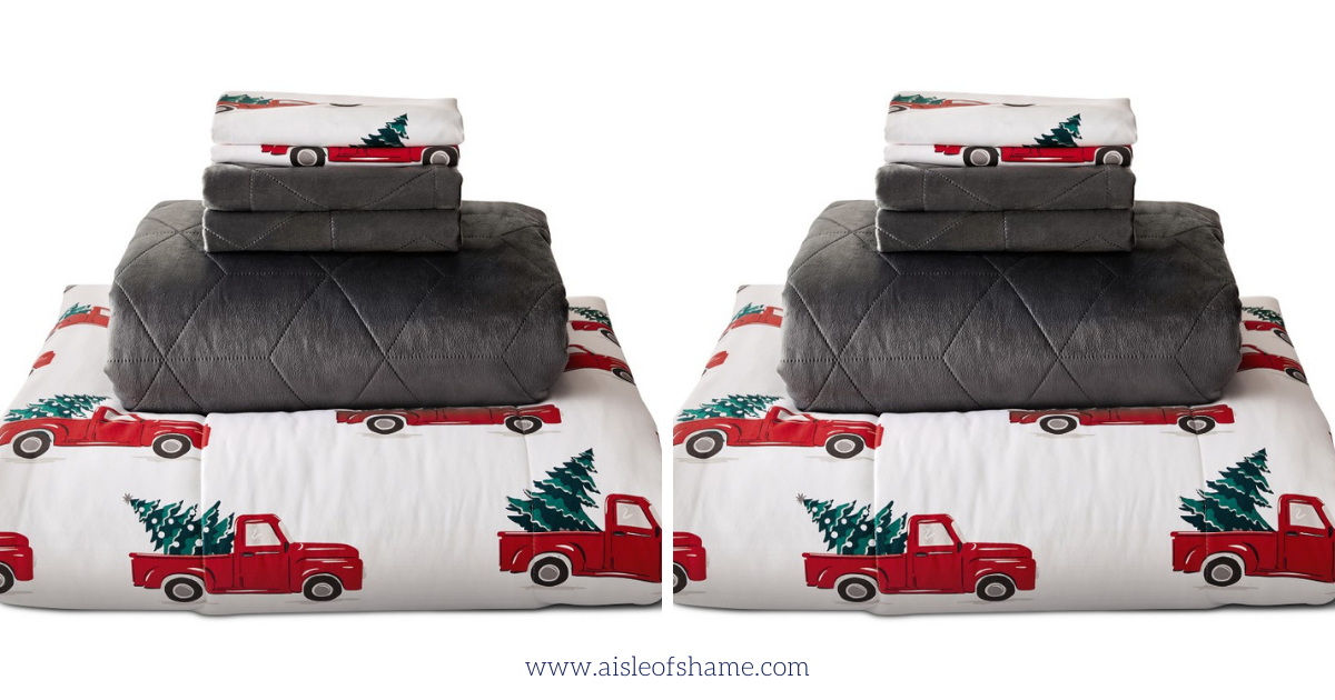 red truck comforter set