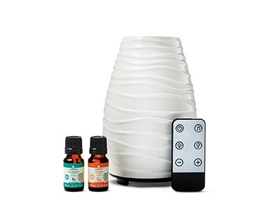 aldi ultrasonic diffuser with remote and essential oils