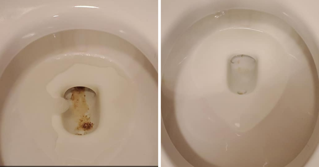 cloralen toilet before and after