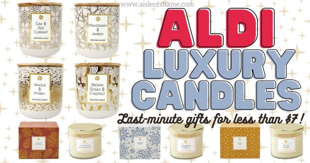 Need a LastMinute Holiday Gift? Aldi has Luxury Scented Candles for