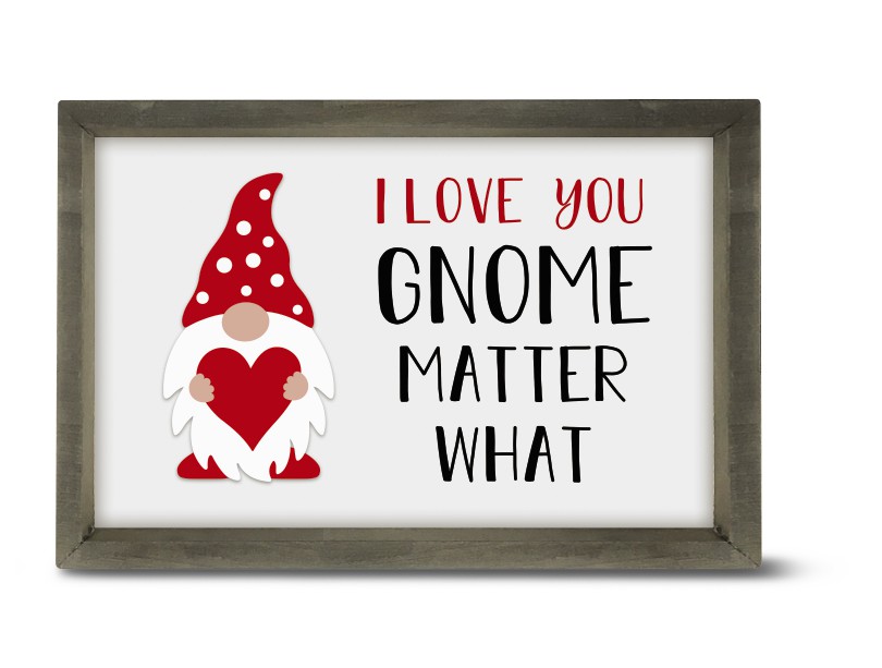 Aldi Valentine Gnome Sign