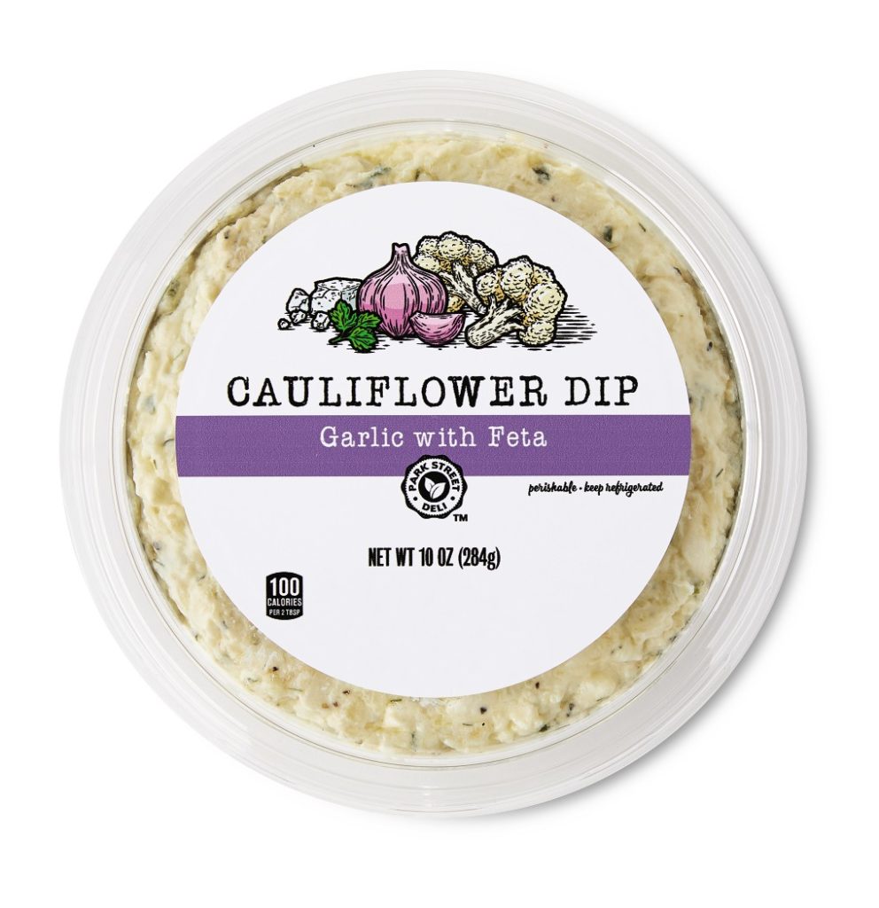 garlic feta cauliflower dip