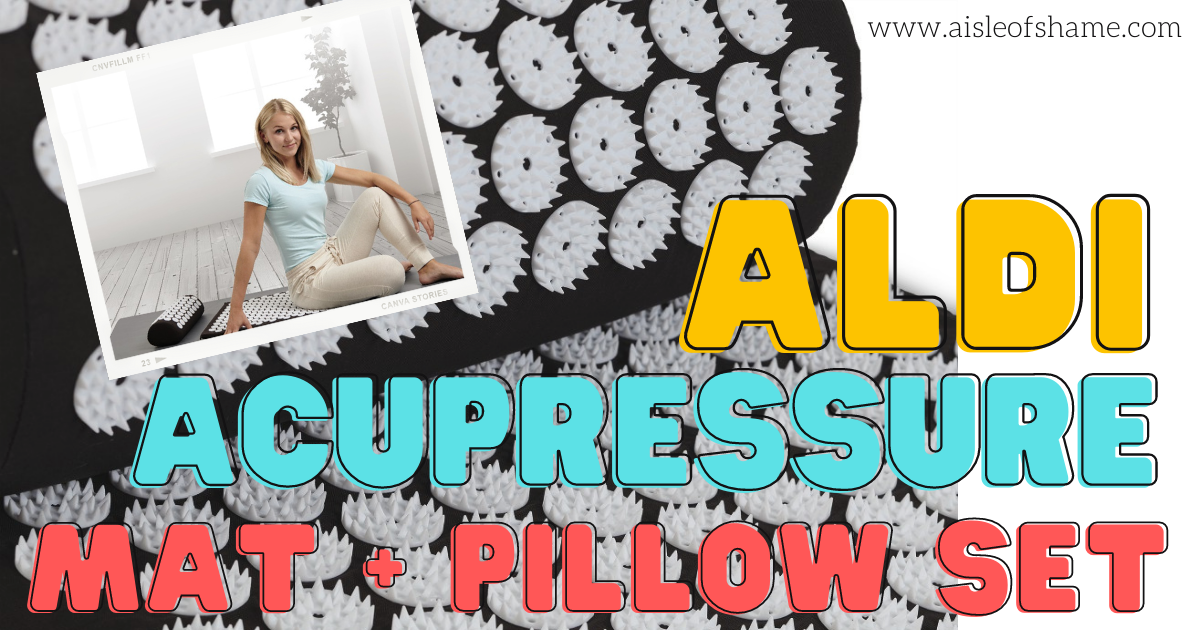 aldi acupressure mat pillow set