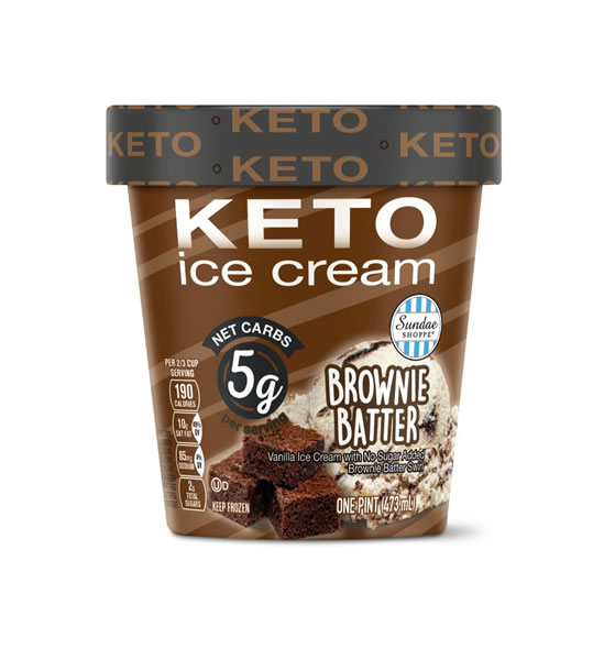 brownie batter keto ice cream