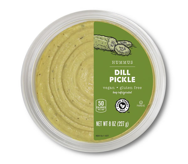 dill pickle hummus at aldi
