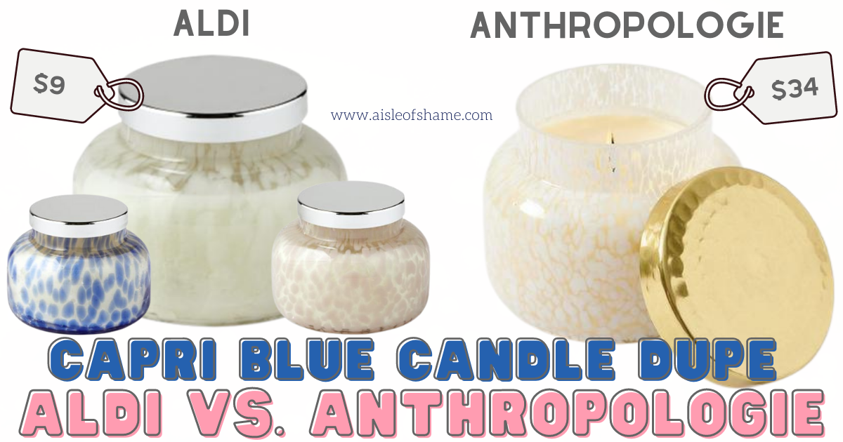Anthropologie Candle Dupe from Aldi