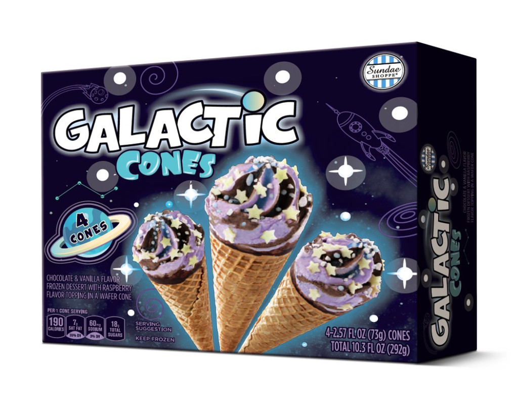 Aldi sundae shoppe ice cream cones galactic