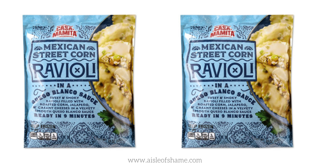 aldi street corn ravioli