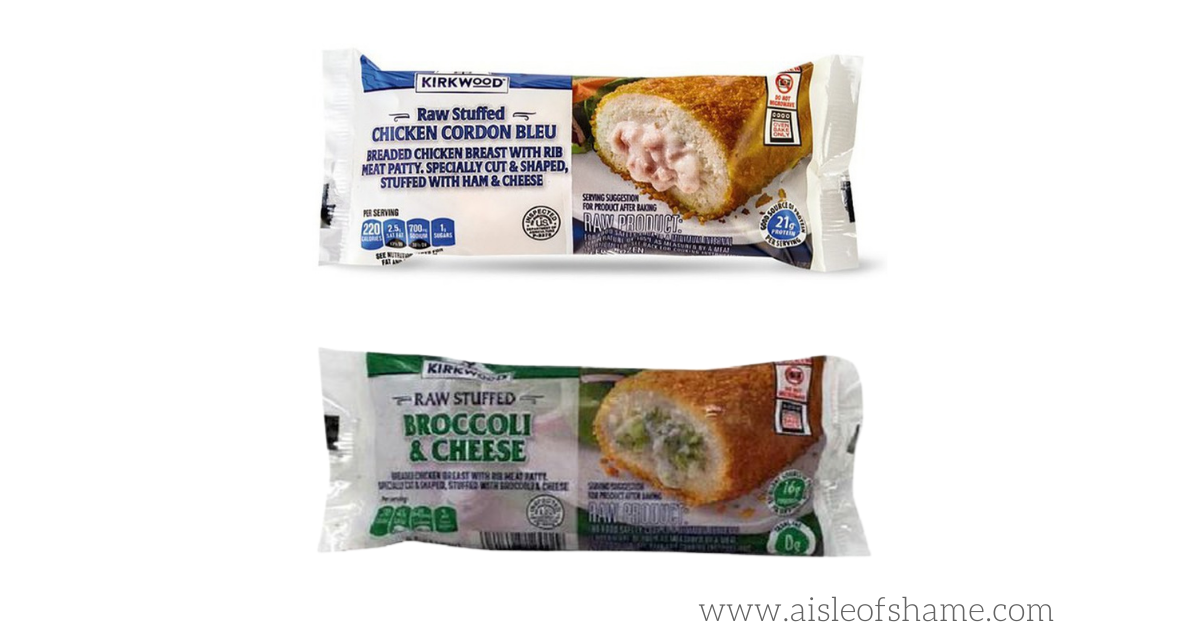 aldi chicken recall KIRKWOOD Raw Stuffed CHICKEN, BROCCOLI & CHEESE
