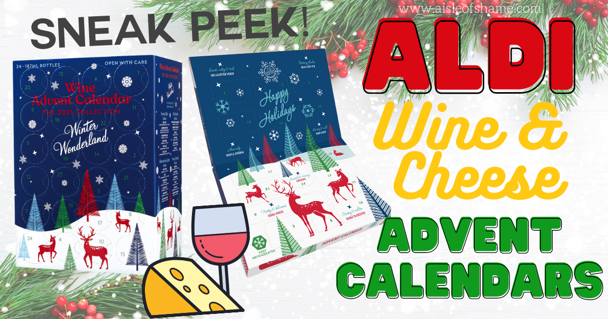 aldi wine and cheese advent calendars 2021