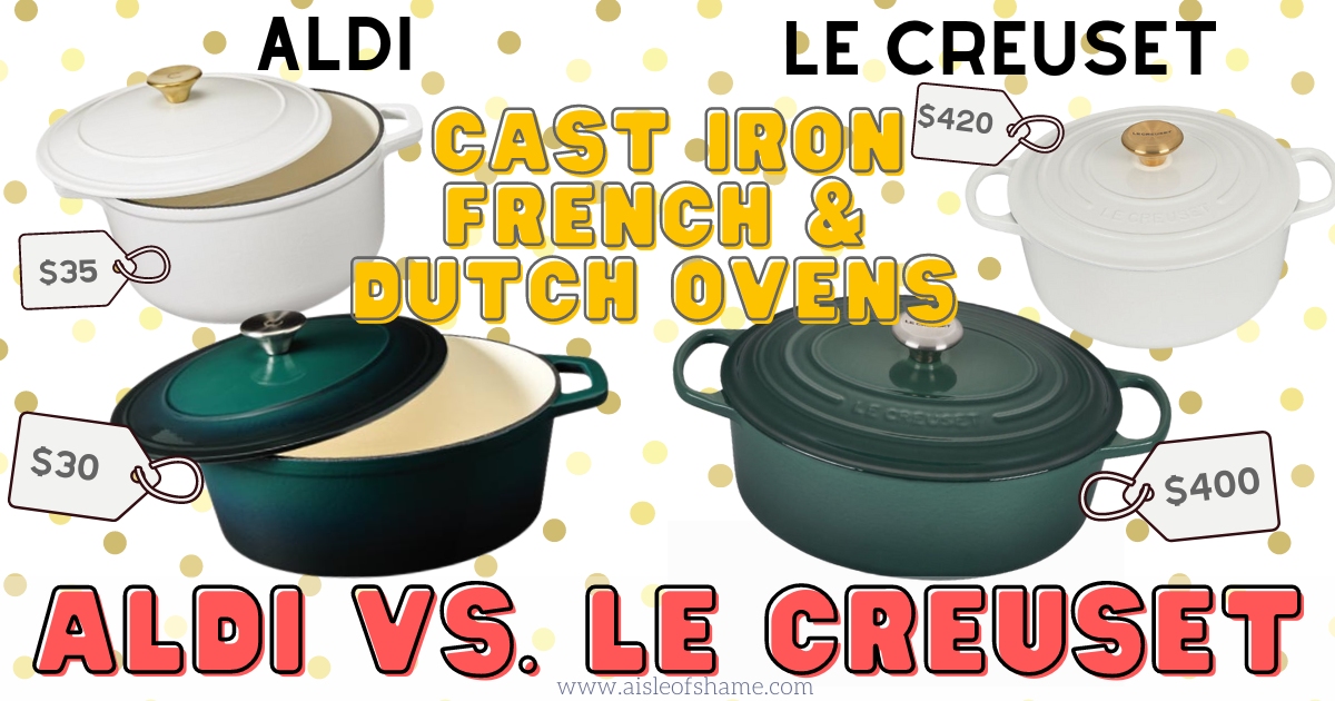 Bag 4.6-quart porcelain enameled cast iron French ovens at Aldi for $25 –  Sun Sentinel