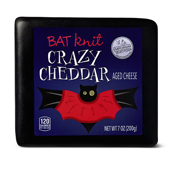 bat knit crazy cheddar cheese from aldi