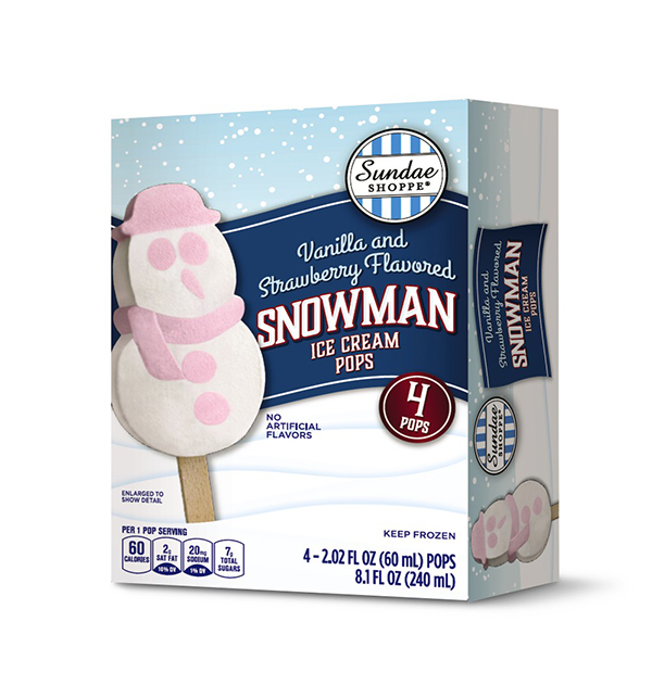 Sundae Shoppe Holiday Character Pops snowman