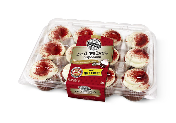 Two-bite Red Velvet Gourmet Filled Mini Cupcakes
