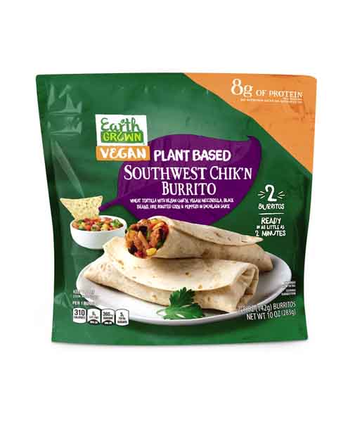 Earth Grown Southwest Chik’n Burritos