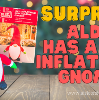 aldi holiday inflatable gnome