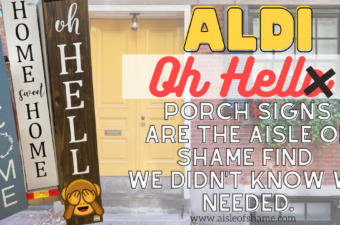 aldi oh hello porch sign is now oh hell