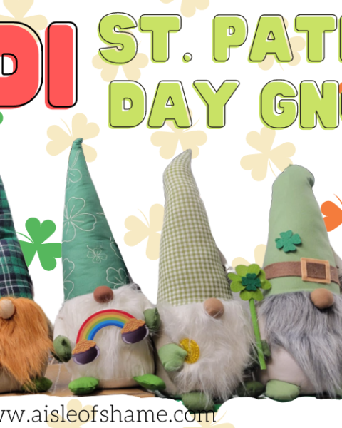 st. patrick's day gnomes at aldi