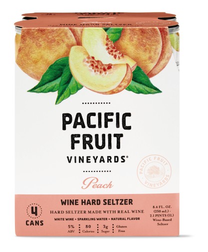 Pacific Fruit Vineyards Peach Wine Seltzer