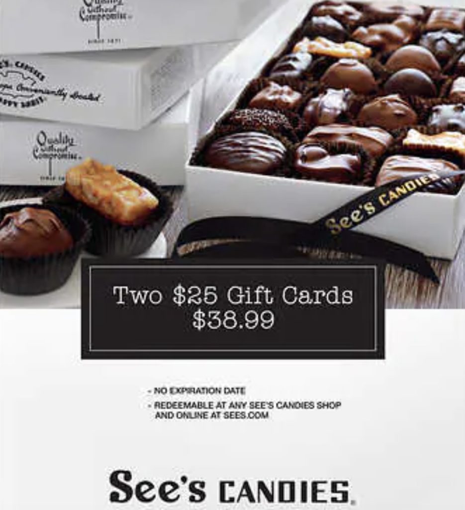 Costco Sees candies gift card