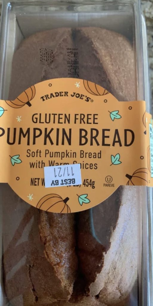 Trader Joe’s Gluten-Free Pumpkin Bread