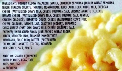 Trader Joe’s Mac and Cheese Ingredients. 