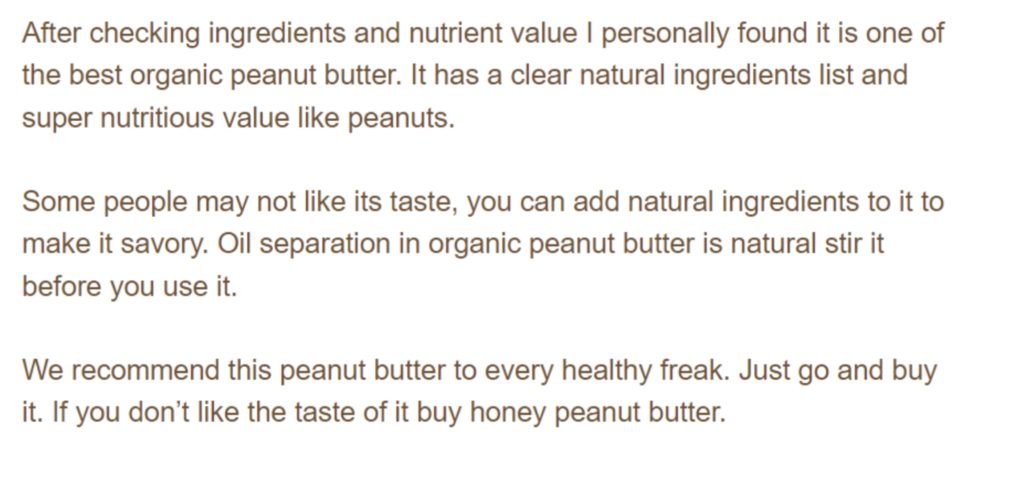 Trader Joes Peanut butter Review 3