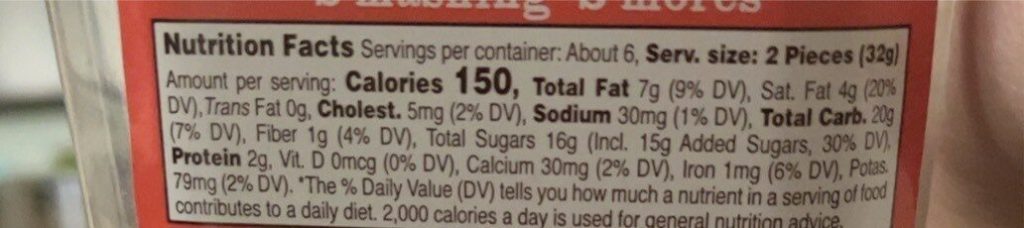 Trader Joes Smashing Smores Nutrition Facts