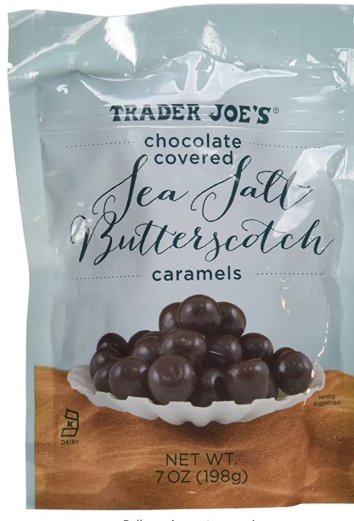 Trader joes Chocolate Covered Sea Salt butter scotch