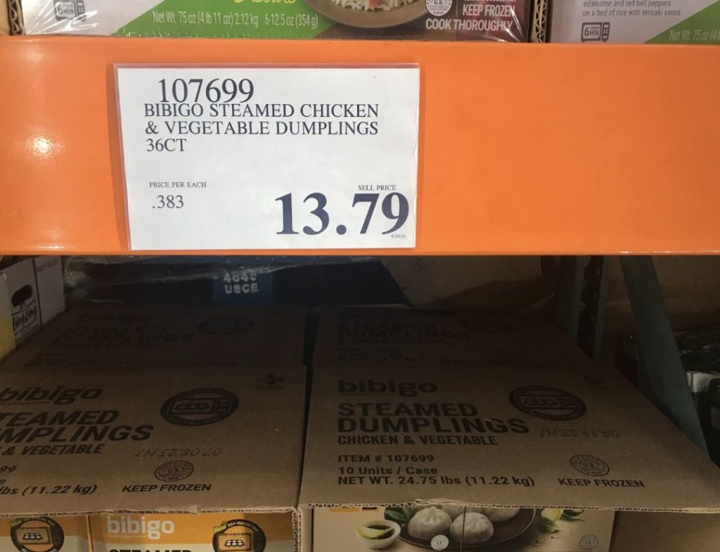 Costco bibigo steamed Dumplings Price