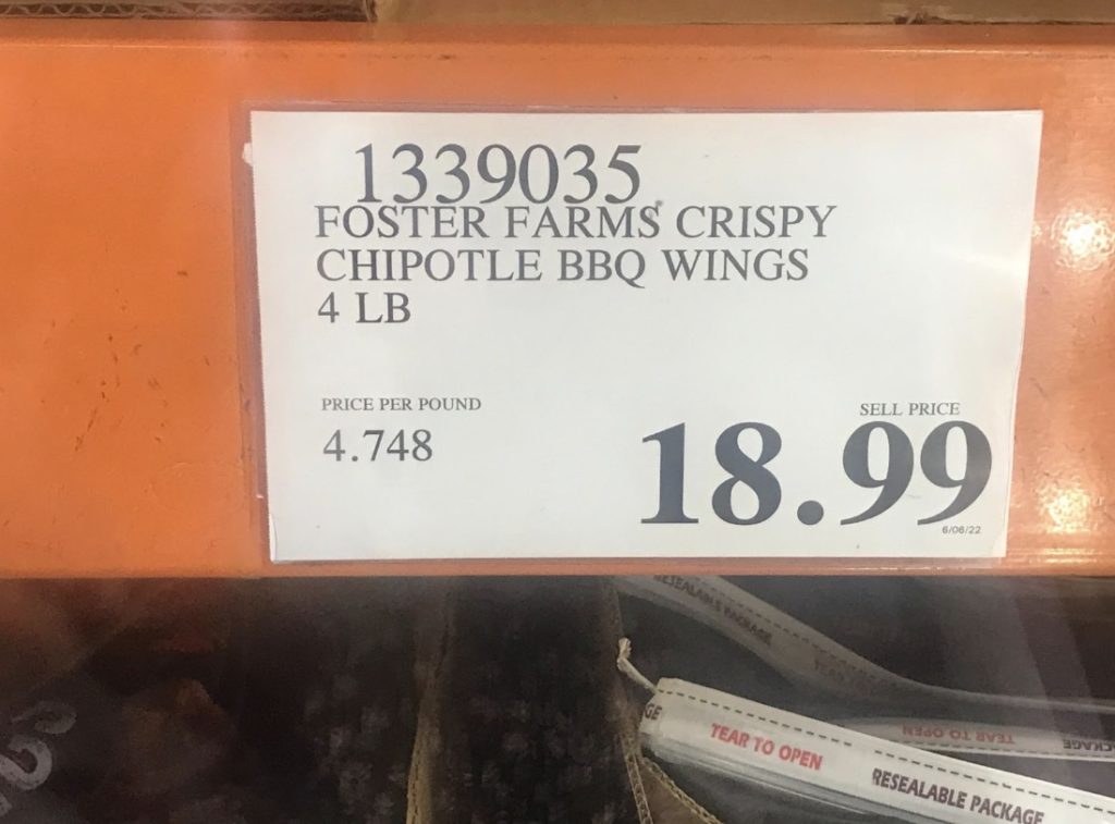Costco farms crispy chipotle bbq wings