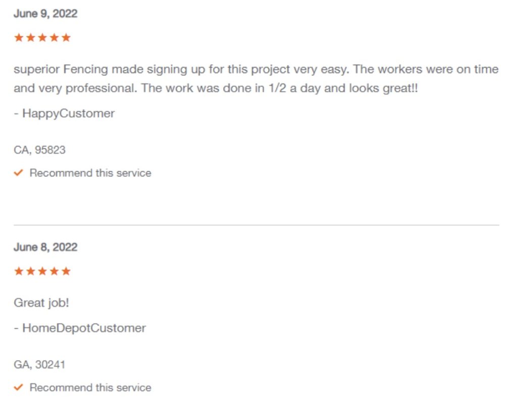 Home Depot Fence Installers Review 1
