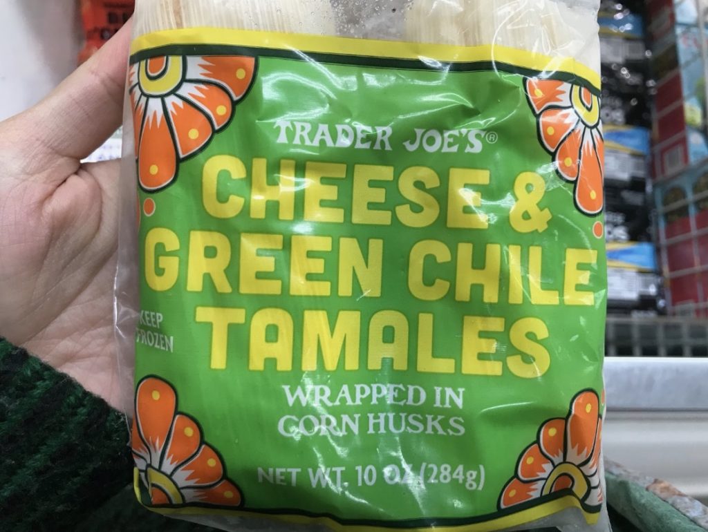 Trader Joe’s Cheese & Green Chile Tamales
