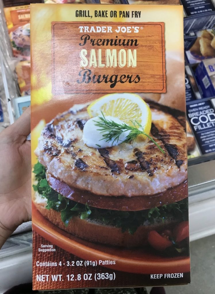 Trader Joe’s Salmon burger