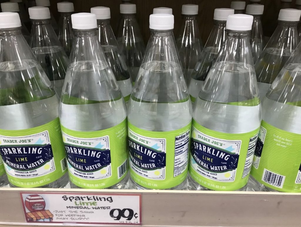 Trader Joes Sparking water lime